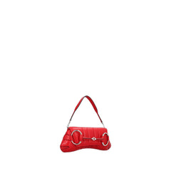 Horsebit Chain Medium Shoulder Bag Red