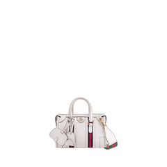 Mini Top Handle Bag Double G White