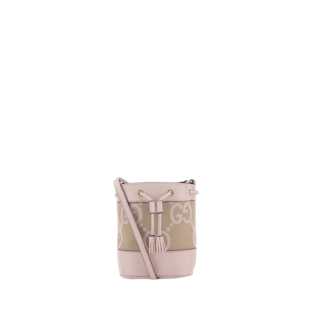 Ophidia Jumbo Gg Mini Bucket Bag Camel Light