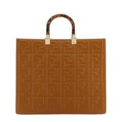 Fendi Monogram Embossed Tote Bag