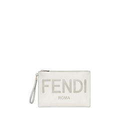 Light Gray Leather Pouch