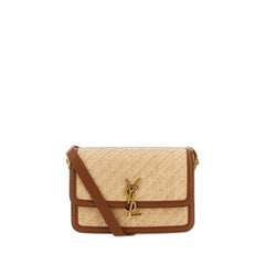 Solferino Medium Satchel In Raffia And Vegetable