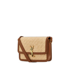 Solferino Medium Satchel In Raffia And Vegetable