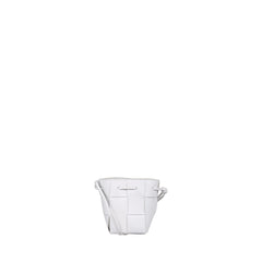 Mini Crossbody Bucket Bag In White