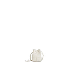 Mini Crossbody Bucket Bag In White