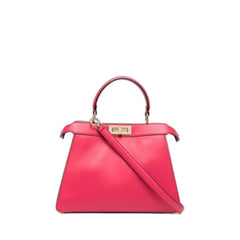 Isseyou Medium Peekaboo Pink Leather Handbag