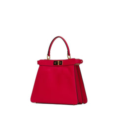 Isseyou Medium Peekaboo Pink Leather Handbag