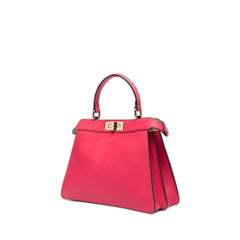 Isseyou Medium Peekaboo Pink Leather Handbag