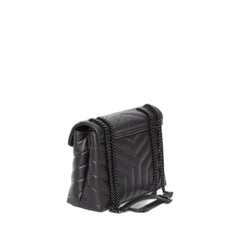 Small Loulou Quilted Shoulder Bag Black