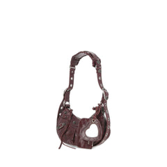 Burgundy Xs Croc Bag Le Cagole