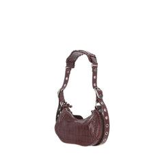 Burgundy Xs Croc Bag Le Cagole