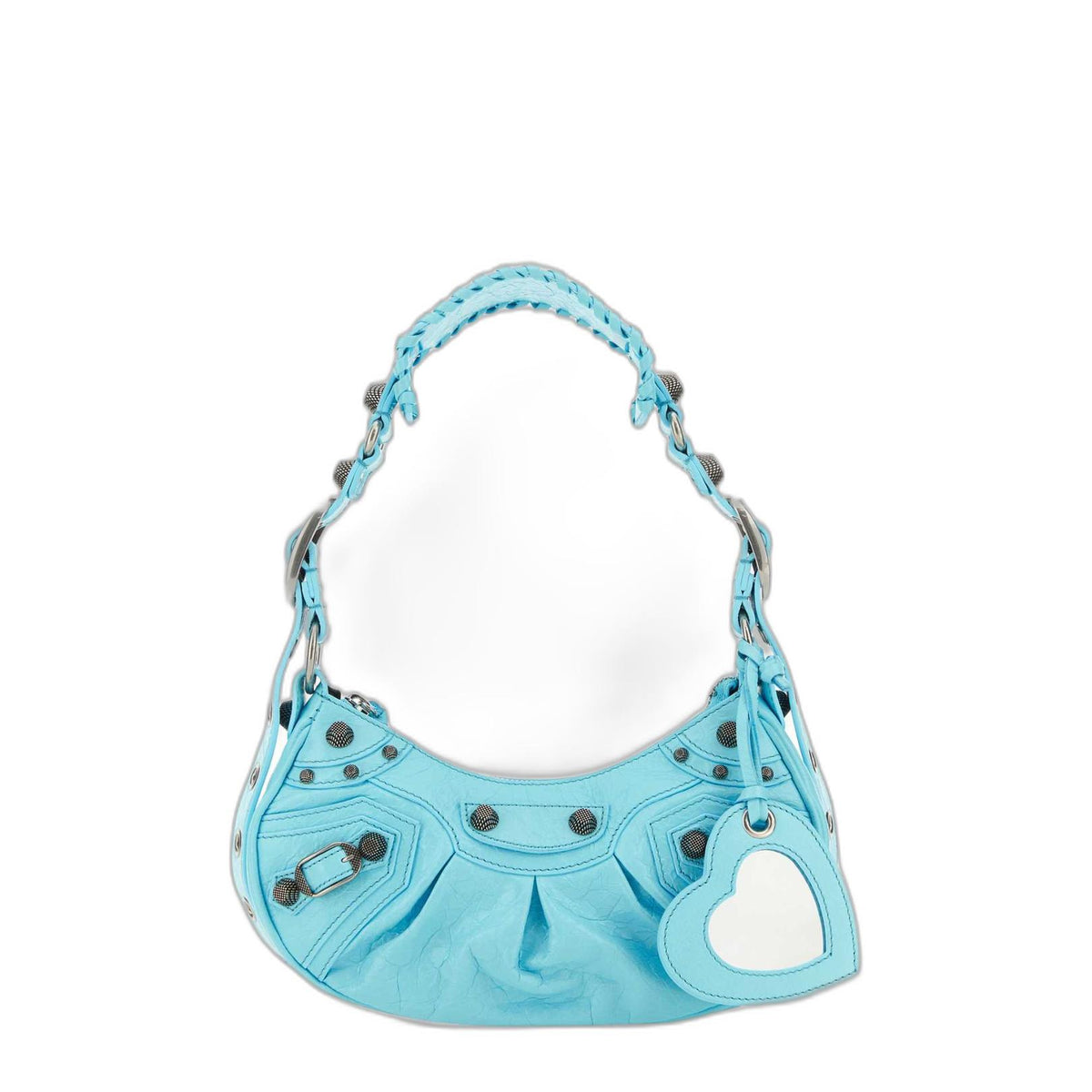 Le Cagole XS Lambskin Shoulder Bag - Sea Blue