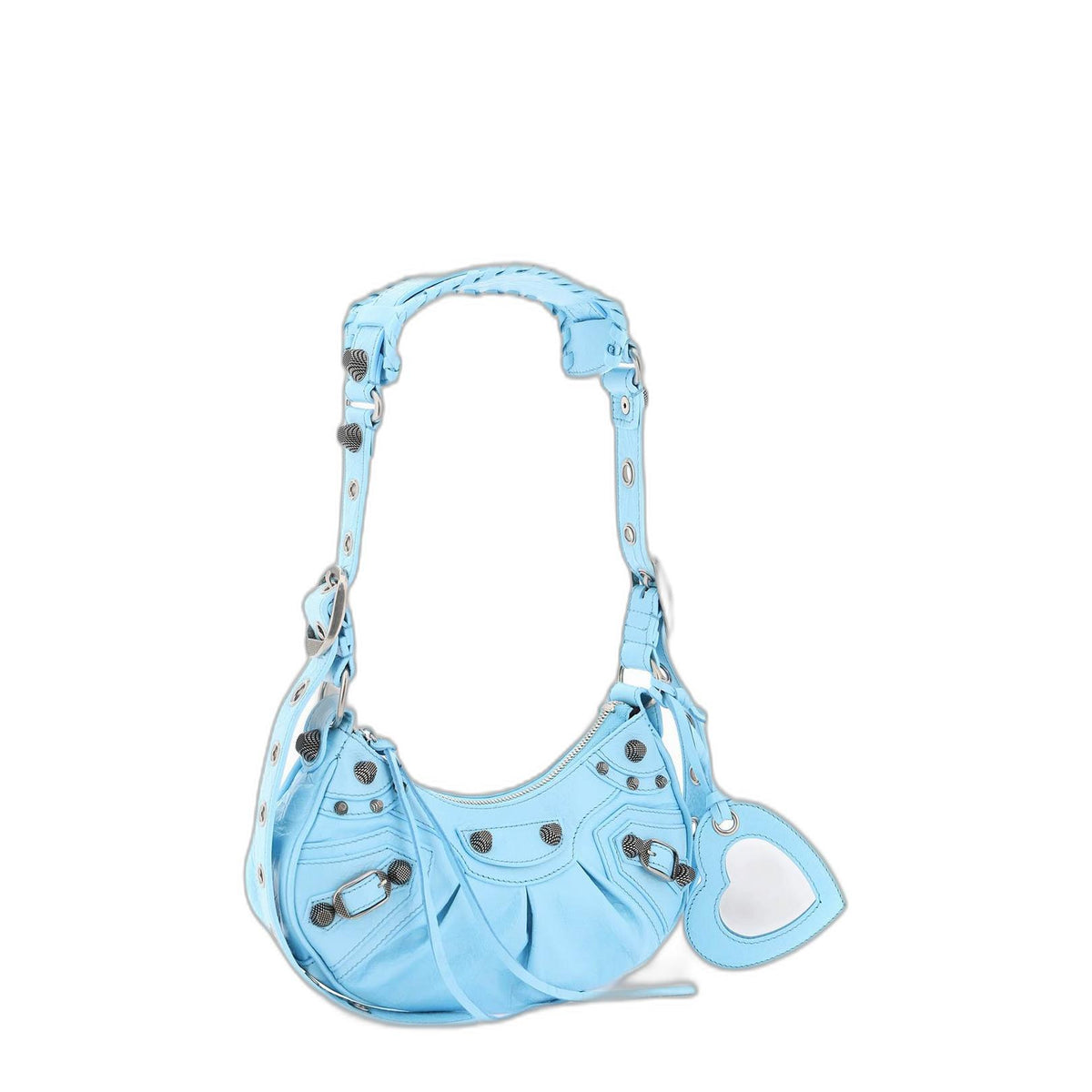 Le Cagole XS Lambskin Shoulder Bag - Sea Blue