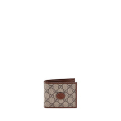 Wallet Interlocking G Beige/Ebony/Brown Sugar