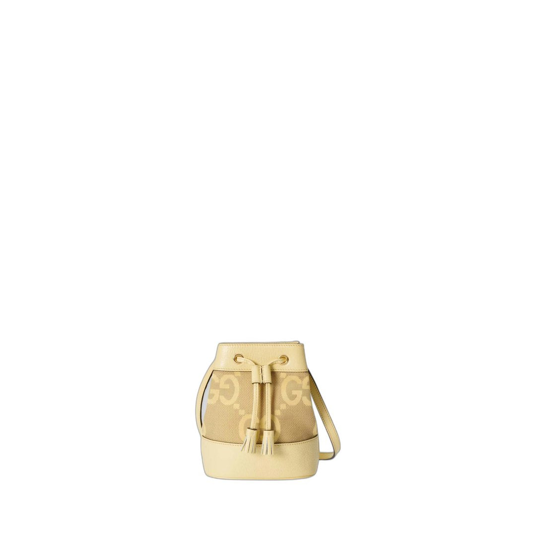 Jumbo Gg Fabric And Leather Mini Ophidia Bucket Bag