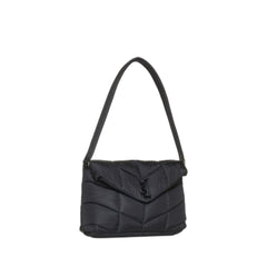 Quilted Nylon Puffer Shoulder Bag