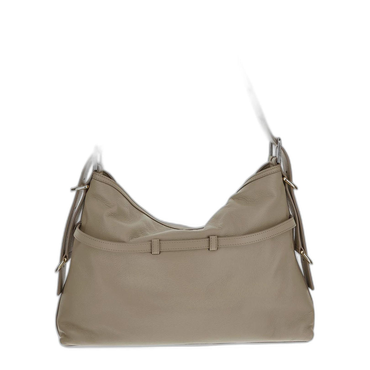 Voyou Medium Calfskin Shoulder Bag - Natural Beige