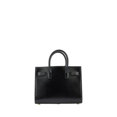 Sac De Jour Nano Smooth Leather Handbag Black