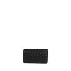 Intrecciato Nappa Continental Wallet Black