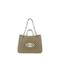 Horsebit 1955 Medium Tote Bag Gg Canvas