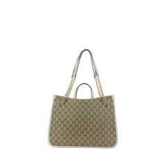 Horsebit 1955 Medium Tote Bag Gg Canvas