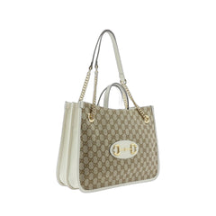 Horsebit 1955 Medium Tote Bag Gg Canvas