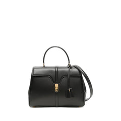 Medium 16 Bag In Satinated Calfskin Black