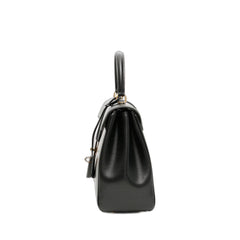 Medium 16 Bag In Satinated Calfskin Black