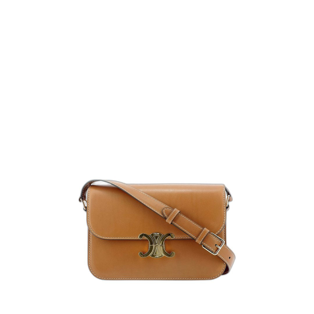 Classique Triomphe Bag In Natural Calfskin Tan