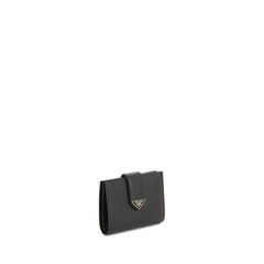 Logo Plaque Front Flap Wallet