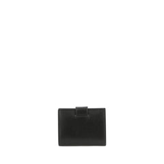 Logo Plaque Front Flap Wallet