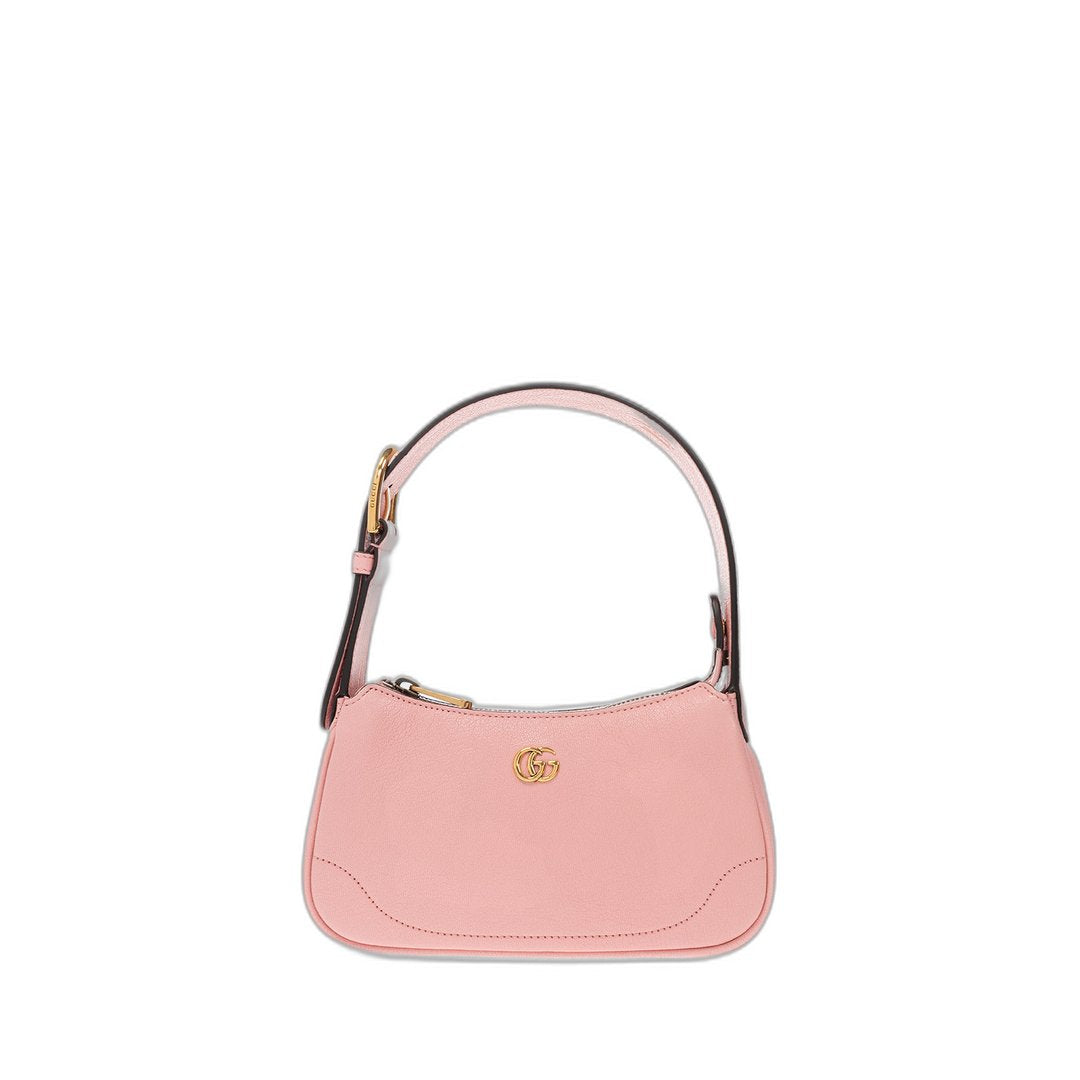 Aphrodite Mini Shoulder Bag In Light Pink Soft