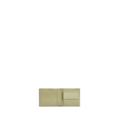 Intrecciato Bifold Wallet With Coin Purse In Green