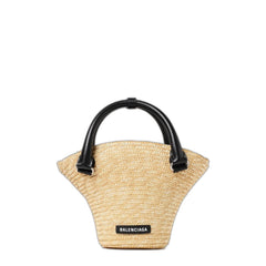 Mini Straw Tote - Natural Beige