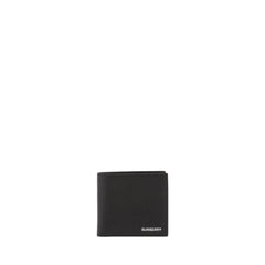 Grainy Leather International Bifold Wallet Black In Calfskin