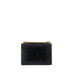 Sunset Medium Croc Embossed Leather Crossbody In