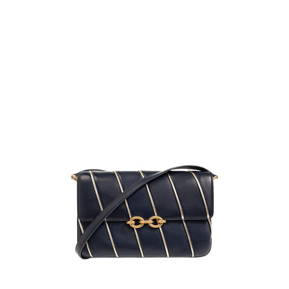 Le Maillon Satchel Bag In Navy Deep Marine