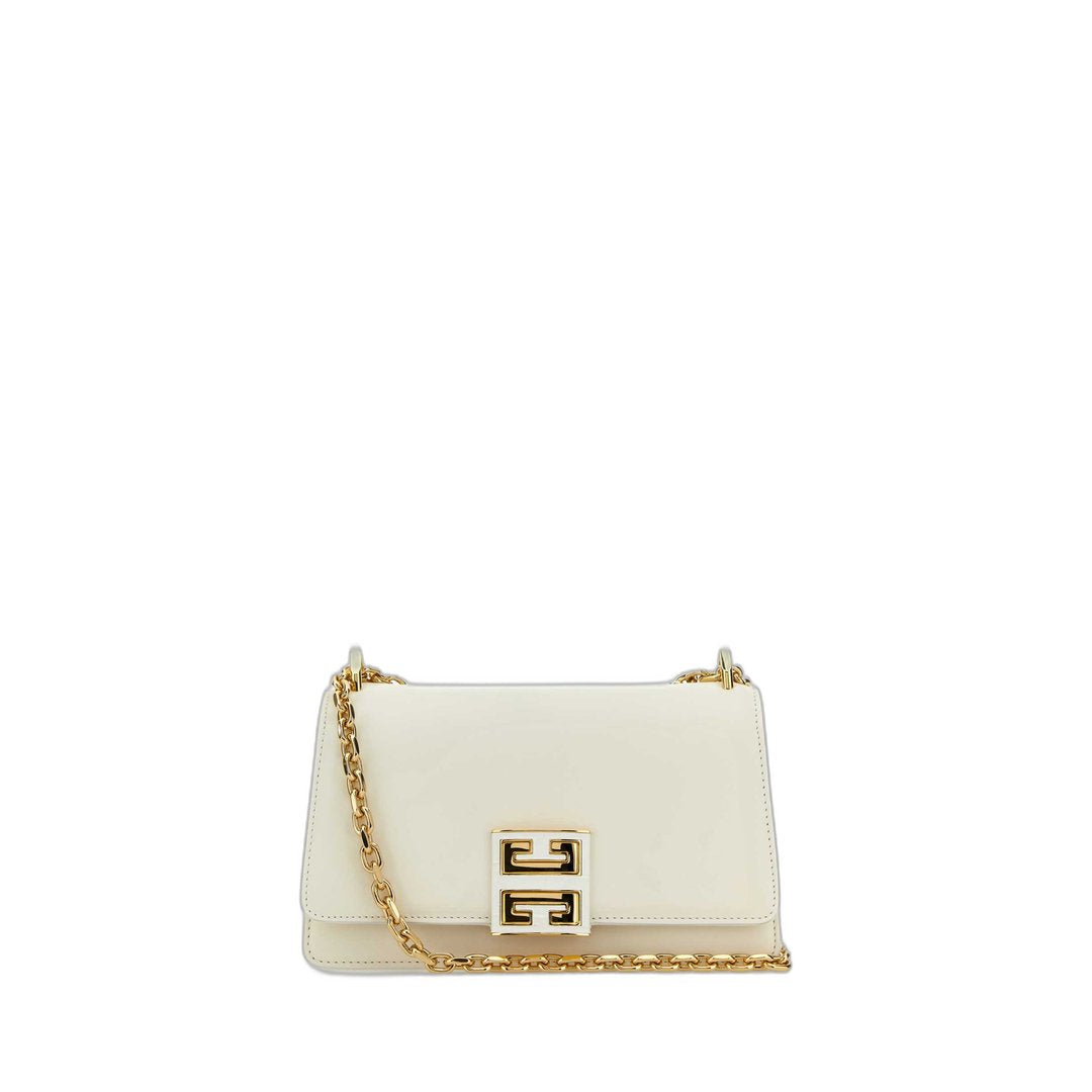 4G Small Smooth Leather Crossbody Bag White