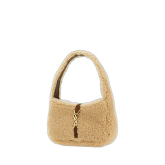 Beige Shearling Mini Le 5 Ã£ 7 Handbag