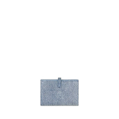 Voyou Denim Bifold Wallet In Multicolor