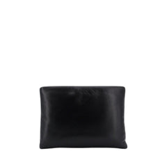 Large Padded Nappa Clutch Black