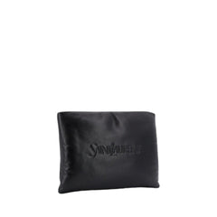 Large Padded Nappa Clutch Black