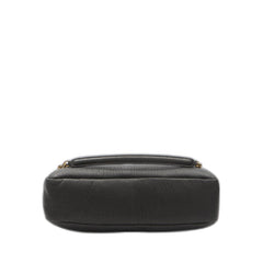 Black Leather Big Calypso Shoulder Bag