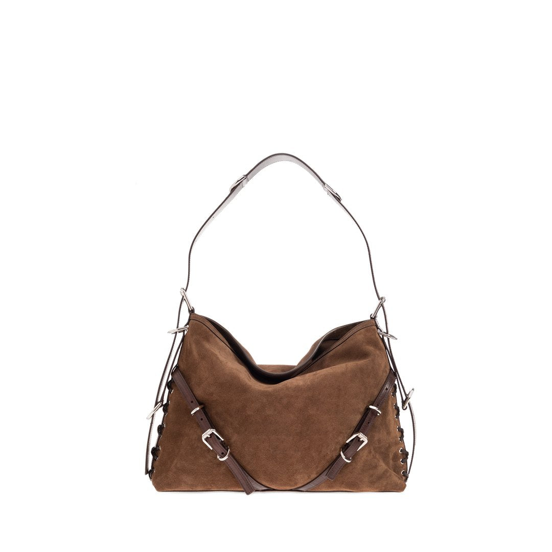 Medium Voyou Corset Bag In Brown Walnut Brown