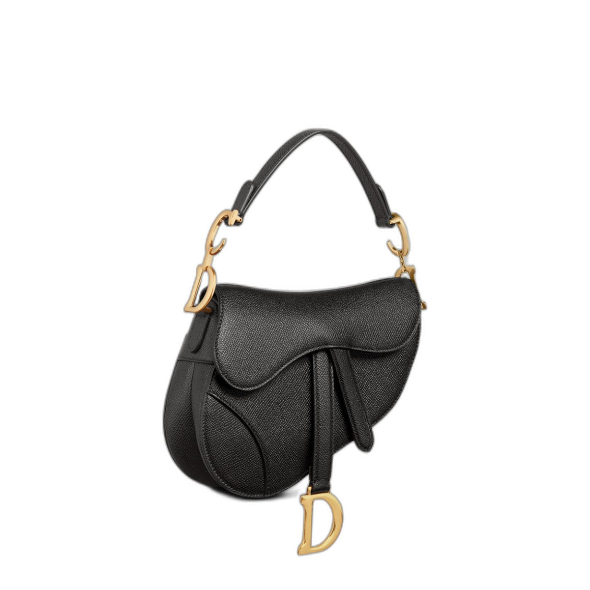 Saddle small grained calfskin shoulder bag