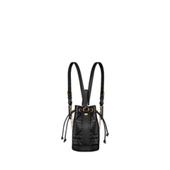 Small Dior Backpack in Black Supple Maxicannage Calfskin