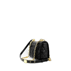 Small Caro Bag In Black Supple Cannage