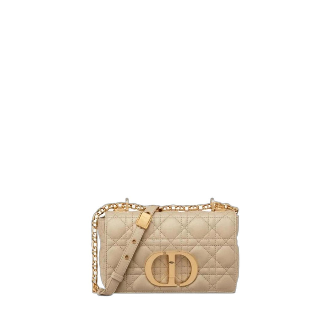 Small Caro Bag In Beige Supple Calfskin