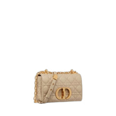 Small Caro Bag In Beige Supple Calfskin