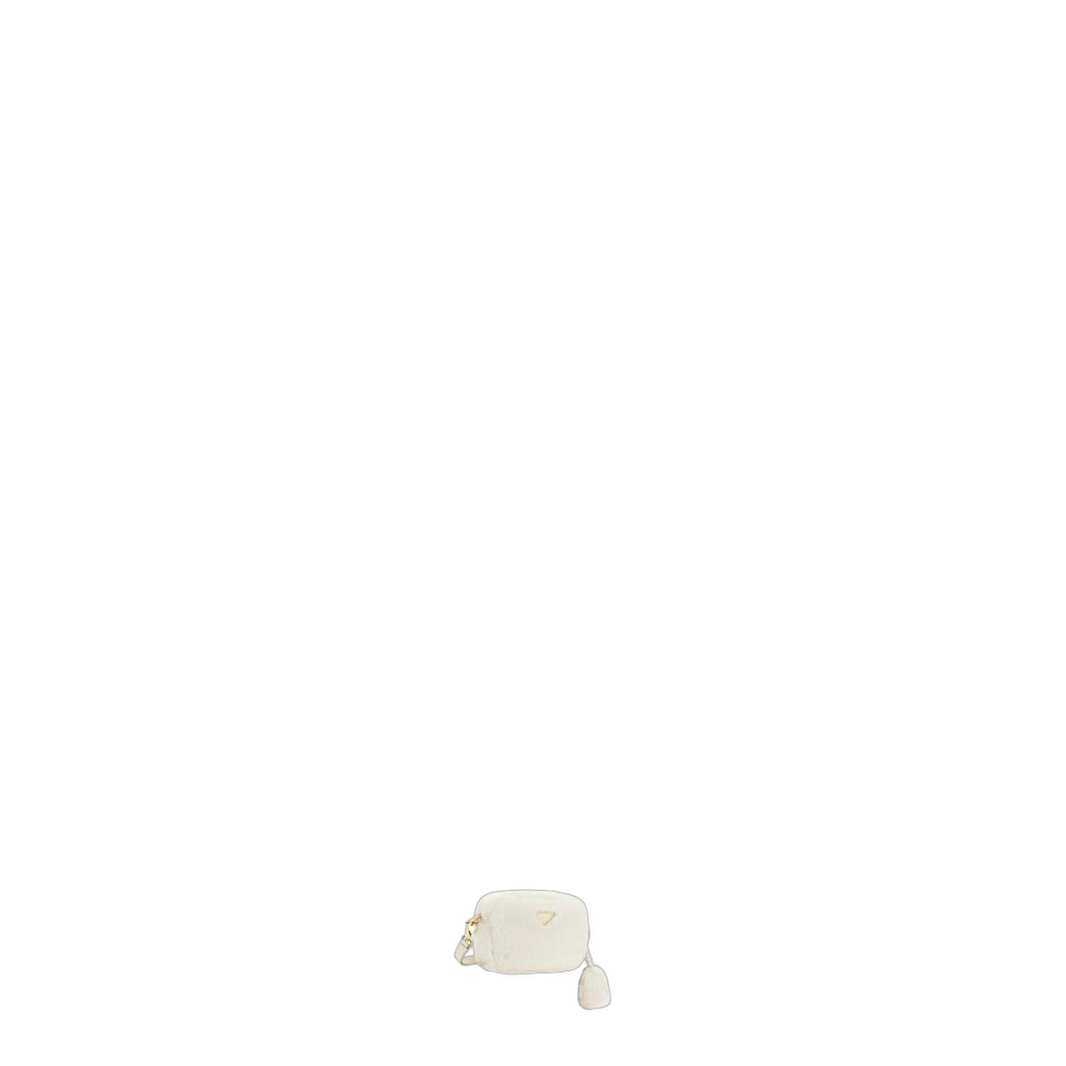 Bandoliera Shearling Crossbody - Bianco
